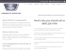 Tablet Screenshot of falconcarcare.co.uk